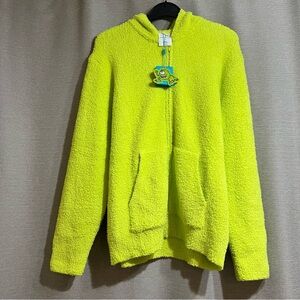 Posh Peanut x Disney Monsters Inc. Mike Wazowski Sherpa Hoodie Size XL